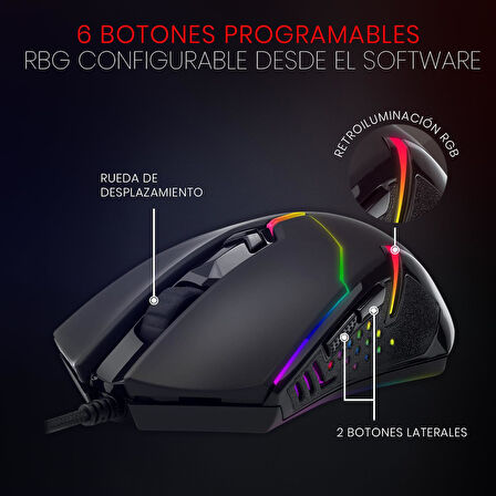 Redragon M601-Rgb 7200Dpi 6 Tuş Oyuncu Kablolu Mouse