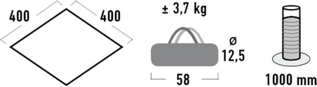 High Peak Tarp 2 Güneş Ve Rüzgar Koruma Brandası
