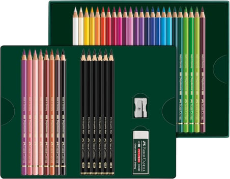 Faber-Castell Polychromos & Pitt Grafit Mat 40'Lı