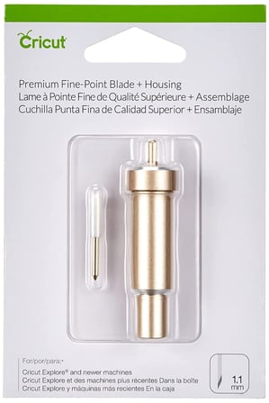 Cricut 2004225 395905 Premium İnce Kesim Bıçağı + Gövde, Altın, Çok Renkli, Tek Boy