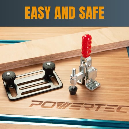 Powertec 20335 Hızlı Serbest Bırakma Dikey Geçiş Kelepçesi 5502-226 Kg Kauçuk Basınç Uçlu Tutma Kapa