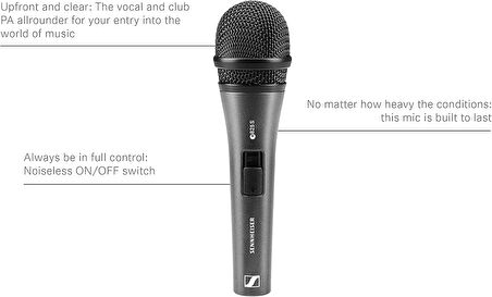 Sennheiser E 825-S Kardioid Dinamik Mikrofon
