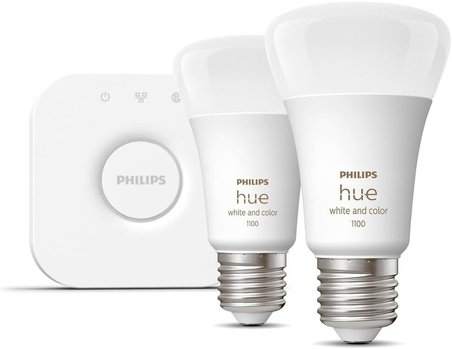 Philips Huewca 9W E27 Renkli Akıllı Ampul 2'Li Başlangıç Seti