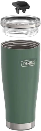 Thermos Icon Is115 0,53L Slide Lock Mug Wstraw Pipetli Termos - Alpine Green