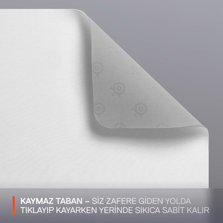 Steelseries Qck Fare Altlığı (Orta) – Beyaz – Alt Tarafta Kaymaz Kauçuk Kaplama – En Iyi Izleme – Oy