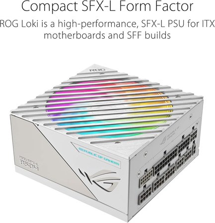 Asus Rog-Loki-850P-Sfx-L-Gaming White Edition 850W 80 Plus Platinum 120Mm Full Modüler Gaming (Oyunc