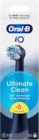Oral-B Io Ultimate Clean Siyah Diş Fırçası Yedek Başlığı 6 Adet