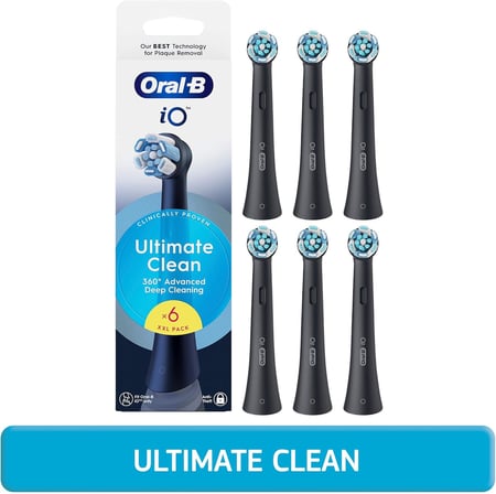 Oral-B Io Ultimate Clean Siyah Diş Fırçası Yedek Başlığı 6 Adet