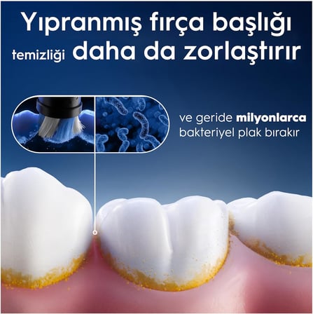 Oral-B Io Ultimate Clean Siyah Diş Fırçası Yedek Başlığı 6 Adet