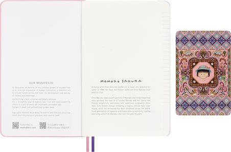 Moleskine Momoko Sakura'Nın Lentiküler Optik Efektli Kapaklı Sınırlı Üretim Sakura Defteri, Hediye K