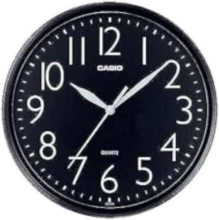 casio iq-05-1df duvar saati, siyah, standart