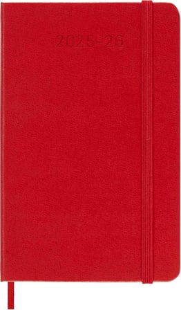 Moleskine 18 Monate Wochen Notizkalender 2025/2026, P/A6, 1 Wo = 1 Seite, Rechts Linierte Seite, Fes