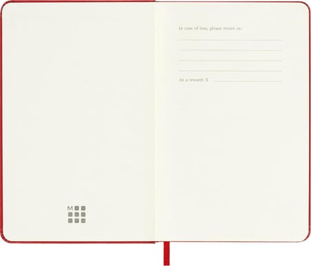 Moleskine 18 Monate Wochen Notizkalender 2025/2026, P/A6, 1 Wo = 1 Seite, Rechts Linierte Seite, Fes