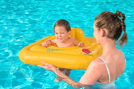 Bestway Swim Safe Abc Oturaklı Yüzme Simidi, Seviye A, Wondersplash, 1-2 Yaş