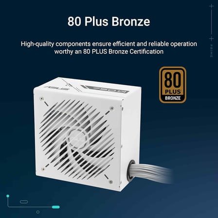 Asus Prime 750W Bronze (750W, 80+ Bronz Serti̇fi̇kali, 135Mm Fan, 6 Yil Garanti̇) Beyaz