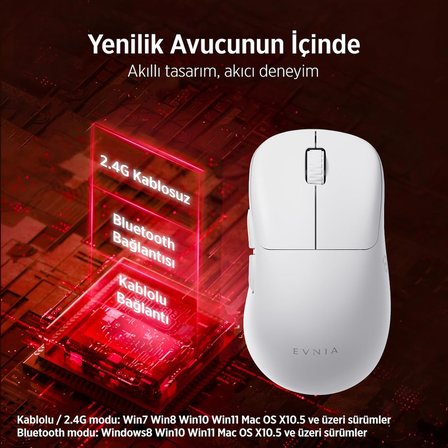 Philips Evnia Serisi Spk9418 Kablosuz Bluetooth Dual Mod 12000Dpi 6 Tuşlu Optik Oyuncu Mouse Siyah