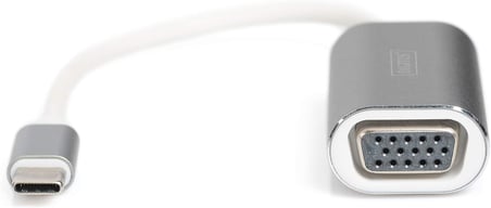 Digitus Da-70837 Usb Type-C 1080P Vga Adaptörü Alüminyum Gövde, 20 Cm Kablo Uzunluğu Yonga Seti: Vl1