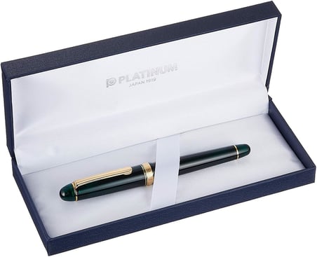 プラチナ萬年筆 Plutinum Pnb13000#3776 Century Gold Trim 41 Laurel Green Ef Dolma Kalem
