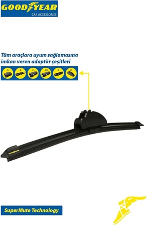 Goodyear Fıat Doblo Supermute Ön Ve Arka 3'Lü Muz Silecek Takımı 2010-2022 Mınıvan (600Mm 400Mm 38