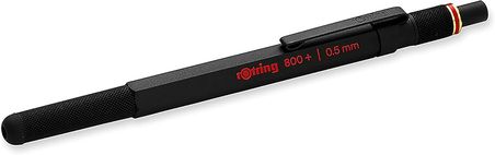 Rotring 800+ İki Fonksiyonlu Mekanik Gizli Uçlu Kurşun Kalem Siyah,0.5 Mm