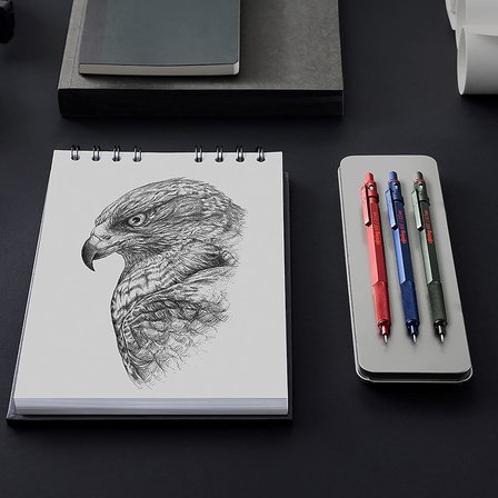 Rotring 600 İnce Uçlu Kalem Metalik Koyu Yeşil 0.7 Mm