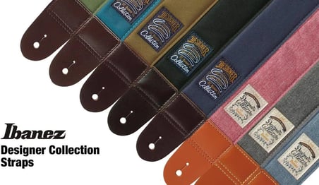 Ibanez Designer Collection Guitar Strap - Black Denim (Dcs50D-Bkd)