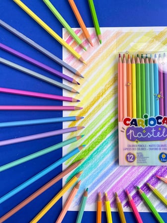 Carioca Pastel Renk Kuru Boya Kalemi 24'Lü