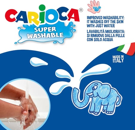 Carioca Joy Süper Yıkanabilir Keçeli Boya Kalemi 50'Li (1/2 Metre)