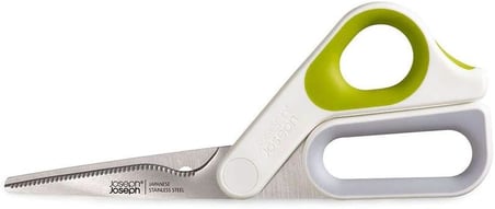 Joseph Joseph Powergrip – Çok Amaçlı Mutfak Makası, Entegre Başparmak Saplı, Paslanmaz Çelik Bıçakla