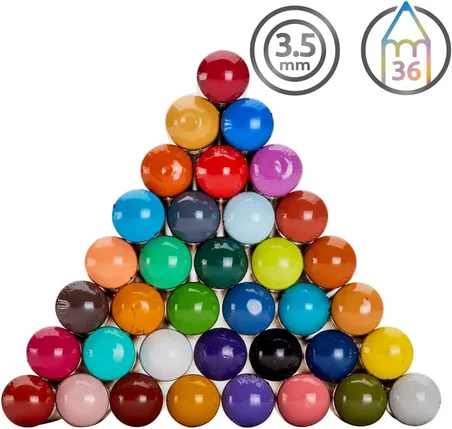 Derwent Chromaflow Renkli Kalem, 36'Lı Set, Metal Kutuda, 3,5 Mm Uç Kalınlığı, Yumuşak Dokulu Karışt