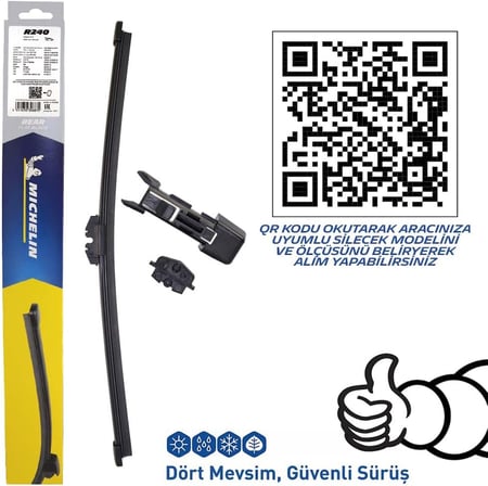 Michelin Easyclip™ Mcr240 24Cm 1 Adet Universal Muz Tipi Arka Silecek