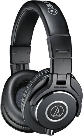 Audio Technica Ath-M40X Profesyonel Stüdyo Monitör Kulaklığı, Siyah, Standart