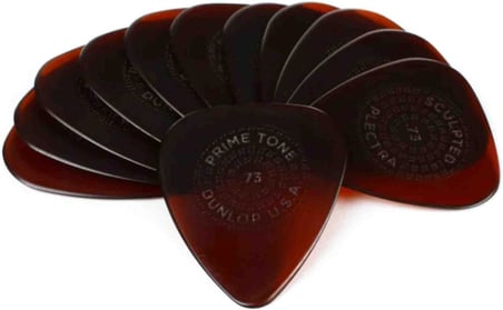 Jim Dunlop Primetone Standart .73 Mm Kavramalı Plectra, 12'Li Paket