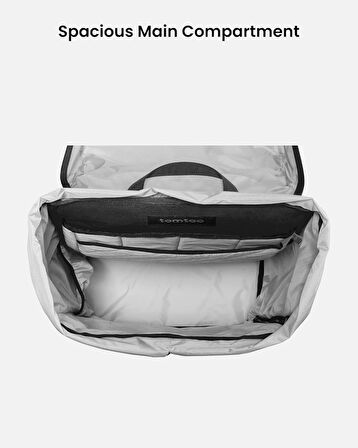 Tomtoc Vintpack Laptop Sırt Çantası, 17-22 Litre Sırt Çantası Seyahat, Eğlence, Günlük, Açık Hava Iç