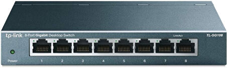 Tp-Link Tl-Sg108, 8-Port 10/100/1000 Mbps Gigabit Ethernet Switch 5 V Harici Güç Adaptörü