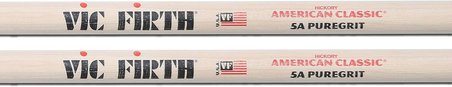 Vic Firth Baget (Çift) 5A Pure Grıt Ds Tip, Hıckory,