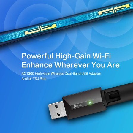 Tp-Link Archer T3U Plus, Ac600 Mbps Antenli Wireless Usb Adaptör