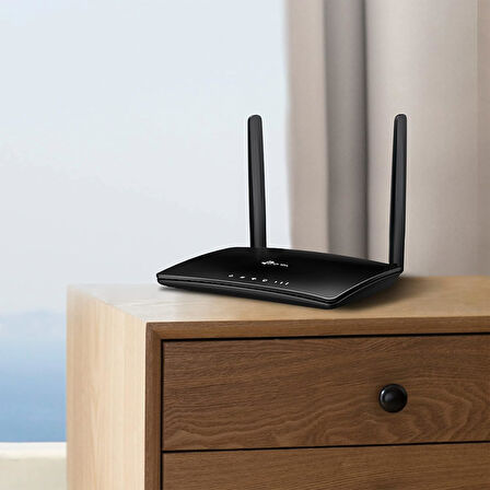 Tp-Link Tl-Mr6400, N300 Mbps Kablosuz 4G Lte Router, 4G/3G Sim Yuvası, Yapılandırma Gerektirmez, Kon