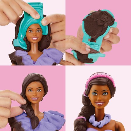 Play-Doh Barbie Fashionista Ruffles Oyuncak Bebek Seti