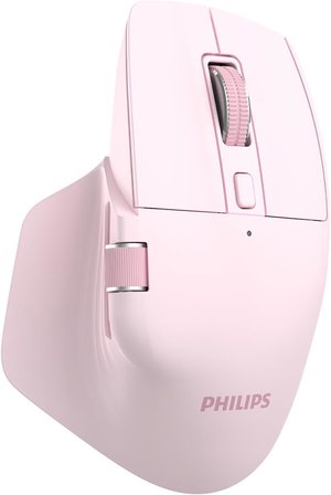 Philips Spk7858 Bluetooth Kablosuz Çift Modlu 4000Dpi 7 Tuşlu Optik Mouse Pembe