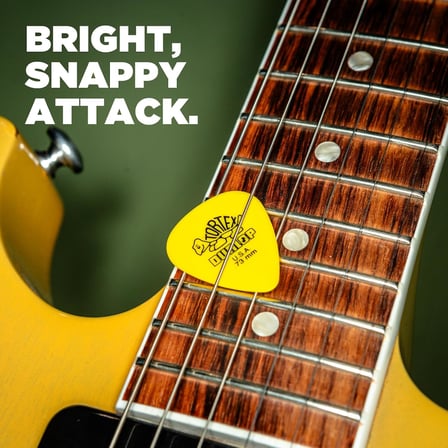 Jim Dunlop Standart, 0,73 Mm, Sarı Gitar Pick, 72'Li Paket