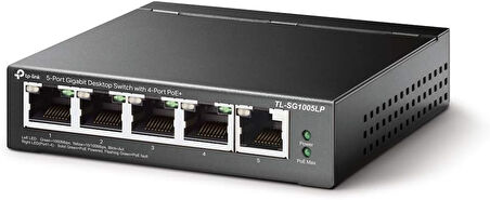 Tp-Link Tl-Sg1005Lp, 4 Port Poe + Ile 5 Port Gigabit Masaüstü Switch