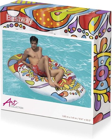 Bestway Inflatable Island Mexican Skull Fiesta Skull 193 X 141 Cm