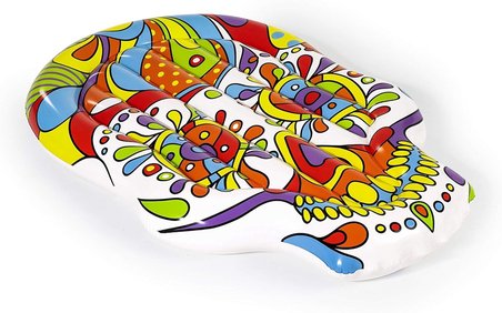 Bestway Inflatable Island Mexican Skull Fiesta Skull 193 X 141 Cm