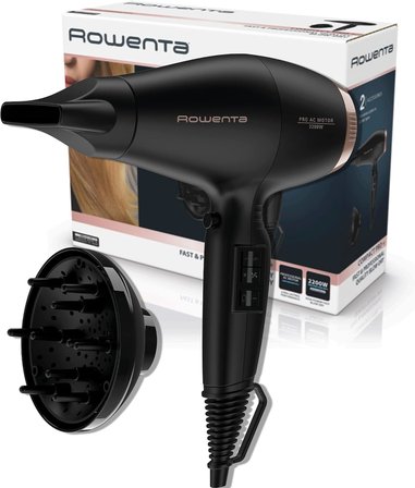 Rowenta Compact Pro+ Cv6930 Profesyonel Saç Kurutma Makinesi, 2200 W, Uzun Ömürlü Ac Motor, Kompakt 