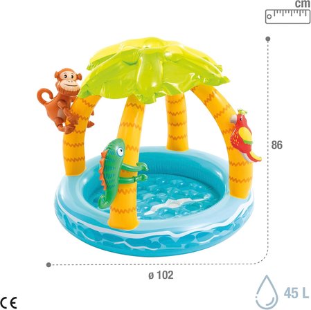 Intex Tropical Island Baby Pool Tropikal Adalar Bebek Havuzu