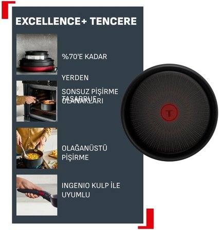 Tefal Excellence+ 8X Mix Sos Tenceresi - 16 Cm