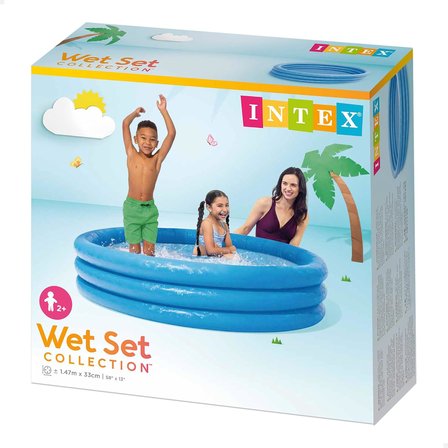 Intex 58426 Cristal Renkli 3 Bölme Havuz 147 Cm, Su Sporları, Plaj Malzemesi, Şişme Ürün, Yüzme Akse