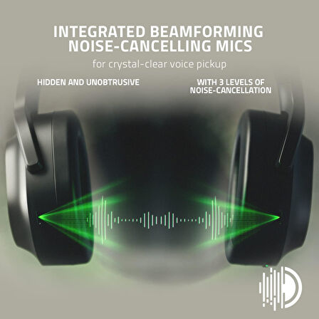 Razer Barracuda - Kablosuz Çoklu Platform Oyun Ve Mobil Kulaklık (Smartswitch Çift Kablosuz, Gürültü
