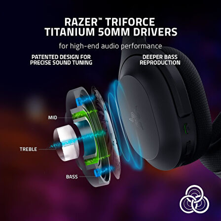 Razer Barracuda - Kablosuz Çoklu Platform Oyun Ve Mobil Kulaklık (Smartswitch Çift Kablosuz, Gürültü